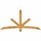 Ekena Millwork Alberta Rough Sawn Timber Gable Bracket, Western Red Cedar, 72"W x 36"H x 2"D x 4"F, 12/12 Pitch GBW072X36X0204ALB00RWR - alternate 1